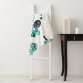 花と海ガラス色きらきら光る シェルパブランケット (インサイチュ)