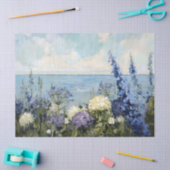 花と海絵を描の切り離し 薄葉紙 (クラフト)