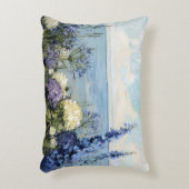 花と海絵を描の アクセントクッション (正面(垂直))