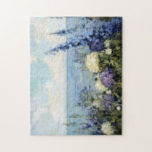 花と海絵を描の ジグソーパズル (縦)