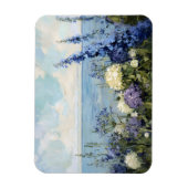 花と海絵を描の マグネット (縦)