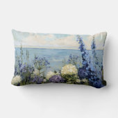 花と海絵を描の ランバークッション (裏面)