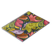 花と渦巻き型P25ノートブック ノートブック (左側)