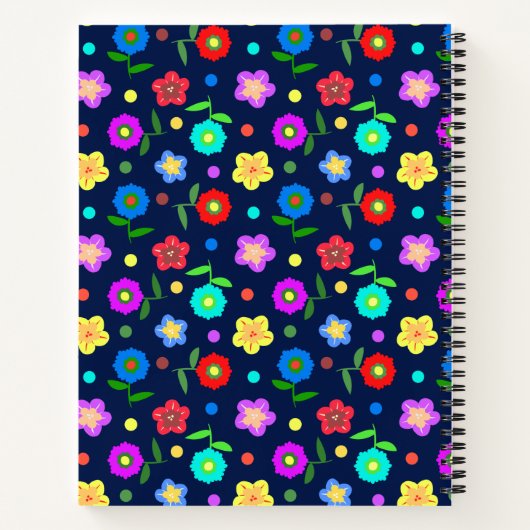 花と点 ノートブック (裏面)