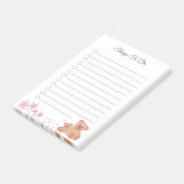 花と熊が注意すべき事 ポストイット (アングル)