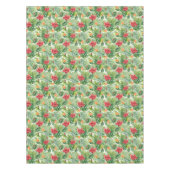 花と熱帯葉の花 テーブルクロス (正面)