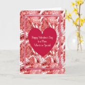 花と特別な母のためのバレンタインデーのカード カード (黄色い花)