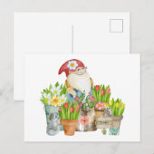 花と猫が咲く格言 ポストカード (正面/裏面)