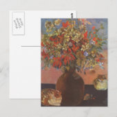 花と猫 – Paul Gauguin ポストカード (正面/裏面)