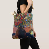 花と猫by Paul Gauguinヴィンテージファインアート トートバッグ (クローズアップ)