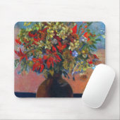 花と猫by Paul Gauguinヴィンテージファインアート マウスパッド (マウス)