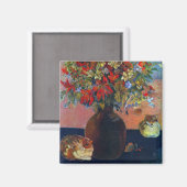 花と猫by Paul Gauguinヴィンテージファインアート マグネット (正面/裏面)