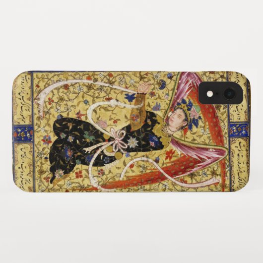 花と白い弓を持つ東洋天使 Case-Mate iPhoneケース (裏面(横))