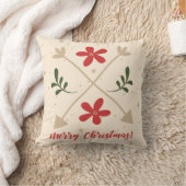 花と矢印クリスマス/休日 クッション (ブランケット)