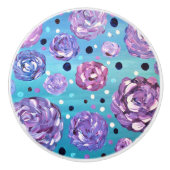 花と私に沢山与えて下さい セラミックノブ (正面)