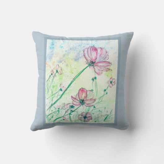 花と空気 クッション (裏面)