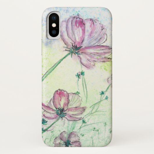 花と空気iPhone xケース Case-Mate iPhoneケース (裏面)