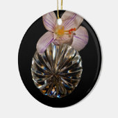 花と結晶 セラミックオーナメント (左)
