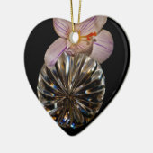 花と結晶 セラミックオーナメント (左)