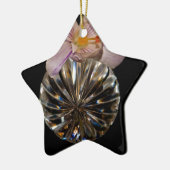 花と結晶 セラミックオーナメント (左)