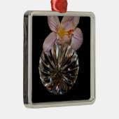 花と結晶 メタルオーナメント (右)