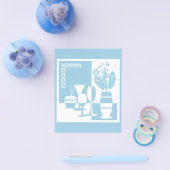 花と絵を描ワイングラス空bl付きの花瓶 チラシ (シングル)