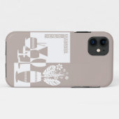 花と絵画ワイングラスの光を持つ花瓶 Case-Mate iPhoneケース (裏面(横))