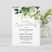 花と緑の婚約 招待状 (スタンド正面)