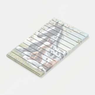 花と緑の鮮やか間で休む馬 ポストイット