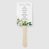 花と緑結婚の ハンドファン (裏面)