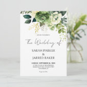 花と緑結婚の 招待状 (スタンド正面)