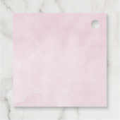 花と緑 - ありがとう ブライダルシャワー フェイバータグ (裏面)