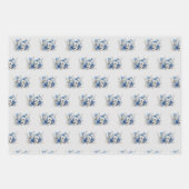 花と緑 ラッピングペーパーシート (正面3)