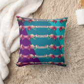 花と線のクッション クッション (ブランケット)