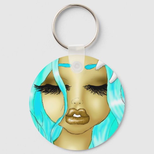 花と美しい キーホルダー (正面)