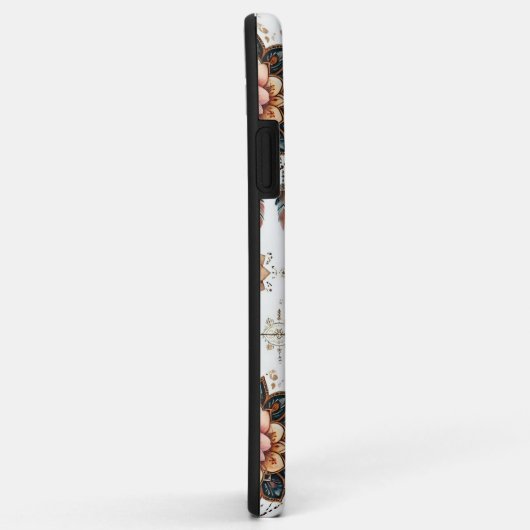 花と羽毛 Case-Mate iPhoneケース (裏面/右)