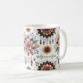 花と羽 コーヒーマグカップ (正面右)