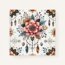 花と羽 ノートブック