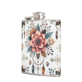 花と羽 フラスク (左)