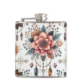 花と羽 フラスク (正面)