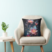 花と自然の装飾用クッション- AI-Generated Art クッション (椅子)