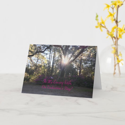 花と自然、モダン、妻へのバレンタインカード カード (黄色い花)