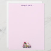 花と自転車用文房具 レターヘッド (正面/裏面)