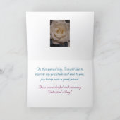 花と色鮮やか、友達、バレンタインデーのカード カード (内部)