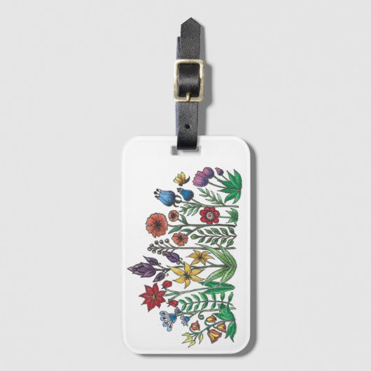 花と花と花 ラゲッジタグ (正面縦)