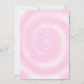 花と花の付いた金葉の枠 セーブザデート (裏面)