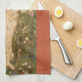 花と花の女神，フローラ・バイ・モーガン キッチンタオル (四つ折り)