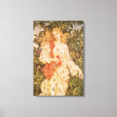 花と花の女神，フローラ・バイ・モーガン キャンバスプリント (正面)