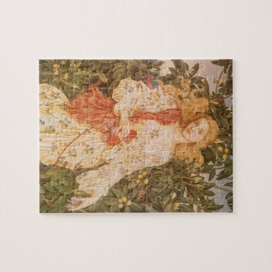 花と花の女神,フローラ・バイ・モーガン ジグソーパズル (横)