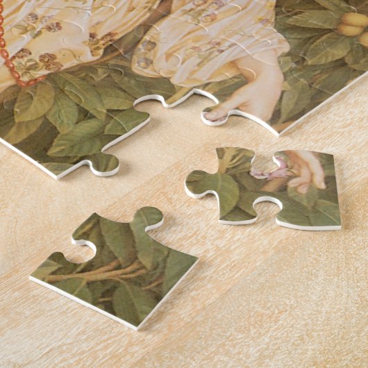 花と花の女神,フローラ・バイ・モーガン ジグソーパズル (側面)